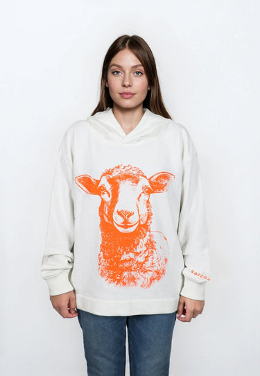 salzhaut - VÖRSLACH Damen Oversized - Frontprint - Hoodie - Kapuzenpullover - 1 - #farbe_offwhite
