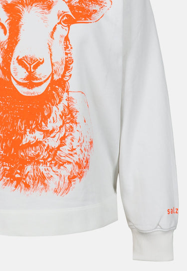 Salzhaut - VÖRSLACH Damen Oversized - Frontprint - Hoodie - Kapuzenpullover - 6 - #farbe_offwhite