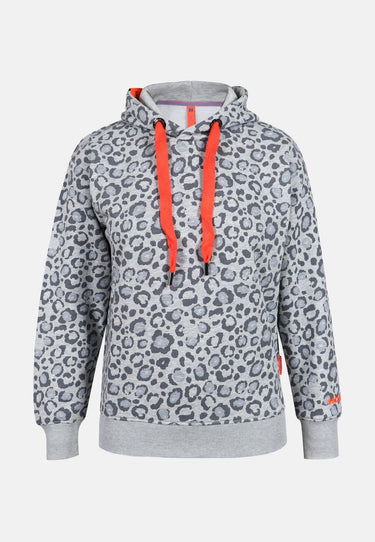 salzhaut - WEEK Damen Oversized - All-over-Print - Hoodie - Kapuze - 2 - #farbe_grey-melange