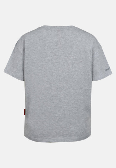 salzhaut - WEVEN Damen Relaxed-Fit - Damen - Dreieckstuch - Frontprint - 14 - #farbe_grey-melange