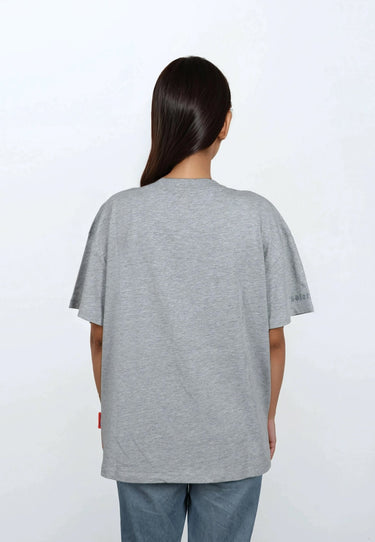 salzhaut - WEVEN Damen Relaxed-Fit - Damen - Dreieckstuch - Frontprint - 11 - #farbe_grey-melange