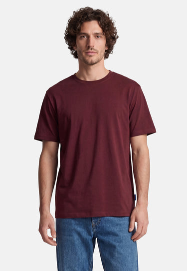 Salzhaut - DIEK Herren normale Passform - anker - baumwollshirt - freizeitshirt - 74 - #farbe_merlot