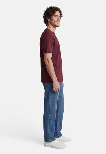 Salzhaut - DIEK Herren normale Passform - anker - baumwollshirt - freizeitshirt - 76 - #farbe_merlot