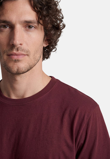 Salzhaut - DIEK Herren normale Passform - anker - baumwollshirt - freizeitshirt - 77 - #farbe_merlot