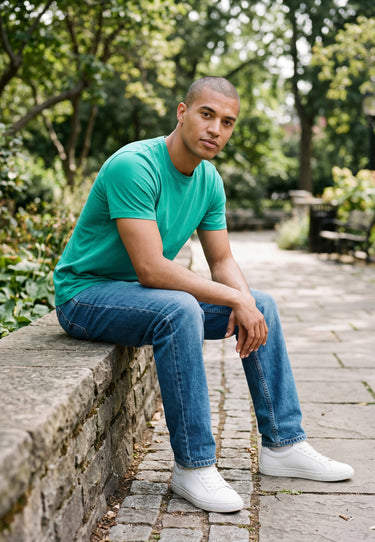 Salzhaut - DIEK Herren normale Passform - anker - baumwollshirt - freizeitshirt - 81 - #farbe_lagoon