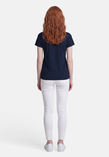 salzhaut - Damen Shirt STEENTJE - MOIN Herzen Regular Fit - adenauer & co - Anker - Basic - 45 - #farbe_Navy-Ocean Blue