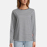 Salzhaut - KANT - RINGEL Damen normale Passform - Hamburg - Langarmshirt - Reduziert - 1 - #farbe_navy-offwhite
