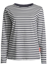 Salzhaut - KANT - RINGEL Damen normale Passform - Hamburg - Langarmshirt - Reduziert - 2 - #farbe_navy-offwhite