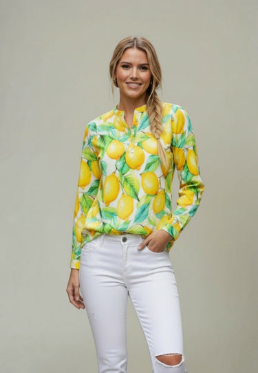 Salzhaut - BLUSTERICH Damen normale Passform - All-over-Print - Bluse - bunt - 3 - #farbe_multicolor