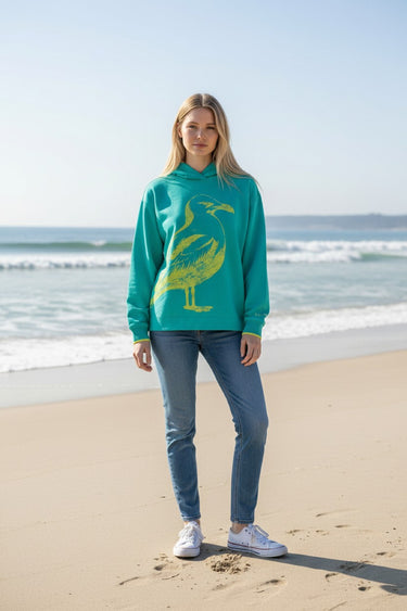 Salzhaut - ADJÜS Damen normale Passform - Hoodie - Kapuze - Kapuzenpulli - 10 - #farbe_lagoon