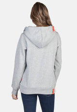 salzhaut - Damen Hoodie SÜNN Tailliert - adenauer & co - Anker - Basic - 138 - #farbe_Grey Melange