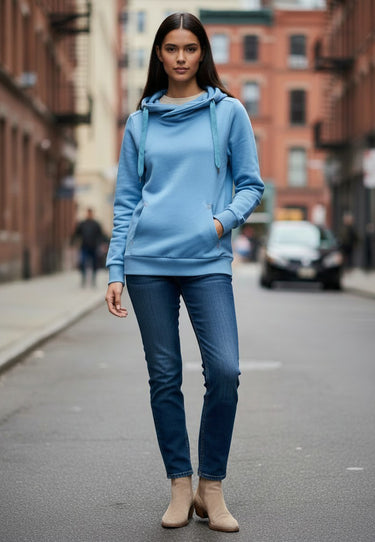 salzhaut - SÜNN Damen Tailliert - adenauer & co - Anker - Basic - 76 - #farbe_Ice-Blue
