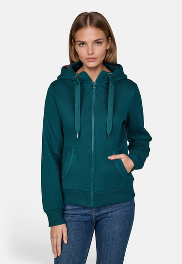 salzhaut - Damen Sweatjacke SÖÖTE Tailliert - adenauer & co - Anker - Basic - 119 - #farbe_Dragonfly