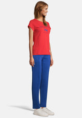 salzhaut - MÜLCH Damen T-Shirt Leicht tailliert - adenauer & co - Anker - Basic - 5 - #farbe_Chilli Red
