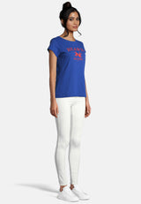 salzhaut - MÜLCH Damen T-Shirt Leicht tailliert - adenauer & co - Anker - Basic - 15 - #farbe_Ultramarine