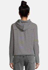 Salzhaut - SCHIEPEN Damen Oversized - Hamburg - Kapuze - Langarmshirt - 4 - #farbe_navy-offwhite