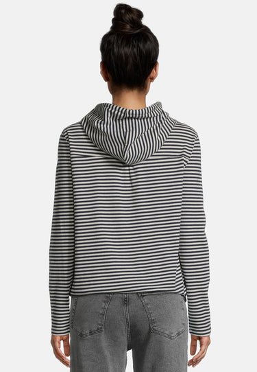 Salzhaut - SCHIEPEN Damen Oversized - Hamburg - Kapuze - Langarmshirt - 4 - #farbe_navy-offwhite