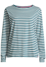 salzhaut - NEFERTEN Damen Longsleeve Gestreift - adenauer & co - Anker - Basic - 2 - #farbe_Offwhite-Dragonfly