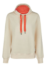 salzhaut - KAKTES Damen Sweat Hoodie Regular-Fit - adenauer & co - Anker - Backprint - 2 - #farbe_Beige