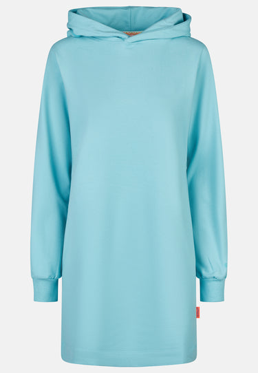 Salzhaut - AFFLUERN Damen Leicht tailliert - Damen - Hoodiekleid - Kapuze - 18 - #farbe_aqua