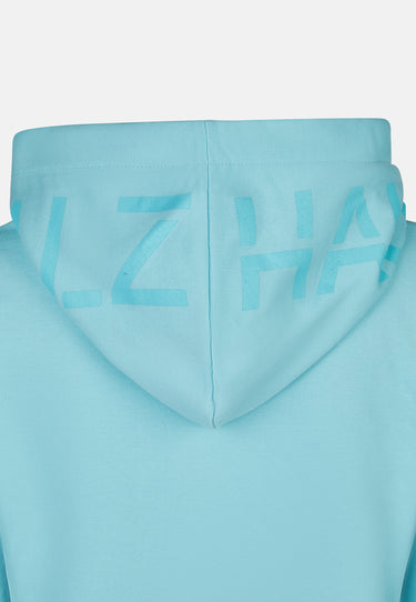 Salzhaut - AFFLUERN Damen Leicht tailliert - Damen - Hoodiekleid - Kapuze - 24 - #farbe_aqua