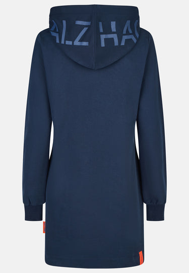 Salzhaut - AFFLUERN Damen Leicht tailliert - Damen - Hoodiekleid - Kapuze - 15 - #farbe_navy