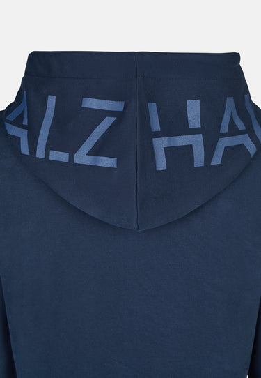 Salzhaut - AFFLUERN Damen Leicht tailliert - Damen - Hoodiekleid - Kapuze - 16 - #farbe_navy