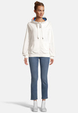 salzhaut - PANNEMESS Damen Oversized Hoodiejacke - adenauer & co - Anker - Basic - 6 - #farbe_Offwhite