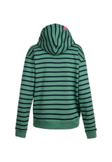 salzhaut - ISIBEL Damen Hoodie normale Passform - adenauer & co - Anker - Basic - 4 - #farbe_Bottle Green-Navy