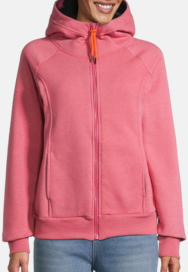 Salzhaut - IBIRGITTA Damen normale Passform - Hamburg - Hoodiejacke - Kapuze - 3 - #farbe_raspberry