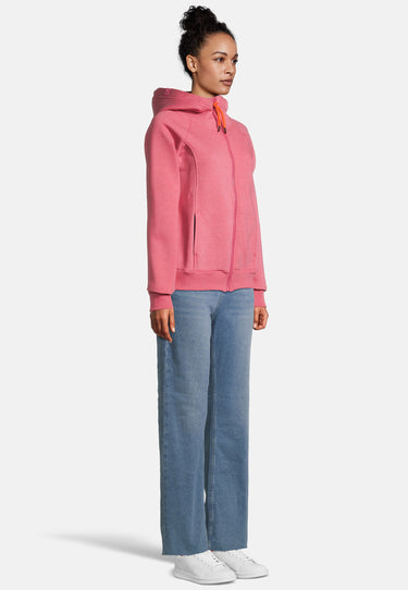 Salzhaut - IBIRGITTA Damen normale Passform - Hamburg - Hoodiejacke - Kapuze - 5 - #farbe_raspberry