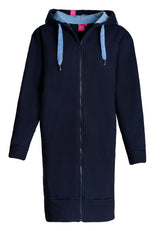salzhaut - FILIPPA Damen Oversized Hoodiejacke - adenauer & co - Anker - Basic - 8 - #farbe_Navy