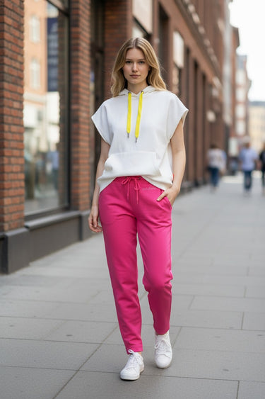 Salzhaut - ANNERWÄRTS Damen Regular Fit - Hose - Jogginhose - Joggpants - 1 - #farbe_fuchsia