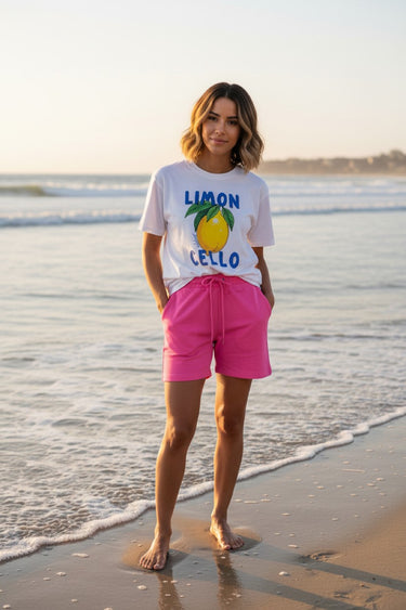 Salzhaut - BIHUS Damen Relaxed-Fit - Basic Casual - Bermuda - Hose - 1 - #farbe_neon-pink