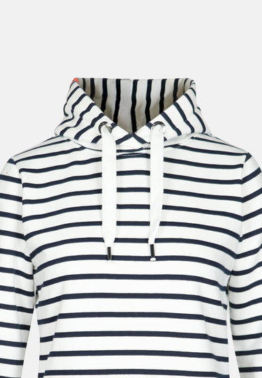 Salzhaut - AUST Damen Leicht tailliert - Ringelkleid - love - Hoodiekleid - 4 - #farbe_navy-offwhite