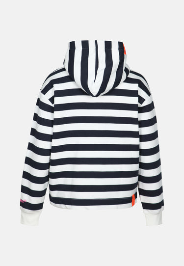 Salzhaut - ADEBAAR Damen normale Passform - Hoodie - Kapuzenpulli - kuschelig - 16 - #farbe_navy-offwhite