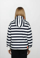 Salzhaut - ADEBAAR Damen normale Passform - Hoodie - Kapuzenpulli - kuschelig - 4 - #farbe_navy-offwhite