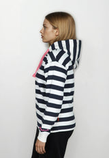 Salzhaut - ADEBAAR Damen normale Passform - Hoodie - Kapuzenpulli - kuschelig - 5 - #farbe_navy-offwhite