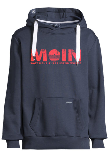 Salzhaut - HEFF - MOIN sagt mehr als tausend Worte Herren normale Passform - Frontprint - Hamburg - Kapuzenpulli - 7 - #farbe_navy