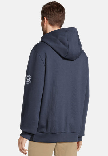 Salzhaut - HEFF - MOIN sagt mehr als tausend Worte Herren normale Passform - Frontprint - Hamburg - Kapuzenpulli - 9 - #farbe_navy