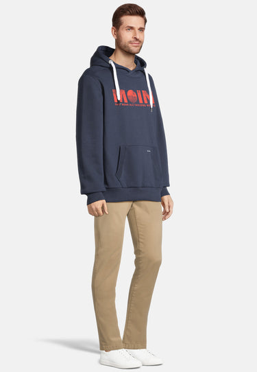Salzhaut - HEFF - MOIN sagt mehr als tausend Worte Herren normale Passform - Frontprint - Hamburg - Kapuzenpulli - 10 - #farbe_navy
