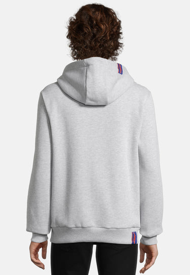 Salzhaut - HEFF - MOIN sagt mehr als tausend Worte Herren normale Passform - Frontprint - Hamburg - Kapuzenpulli - 4 - #farbe_grey-melange