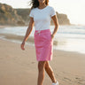 Salzhaut - BIETJE Damen Gerade - Basic Casual - Rock - 1 - #farbe_blossom