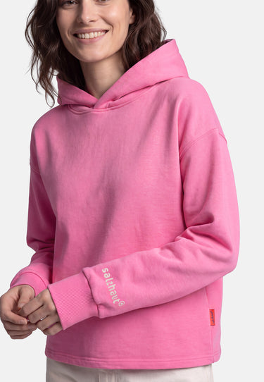 salzhaut - DÄMLACK Damen Hoodie Oversized - adenauer & co - Anker - Basic - 6 - #farbe_Blossom