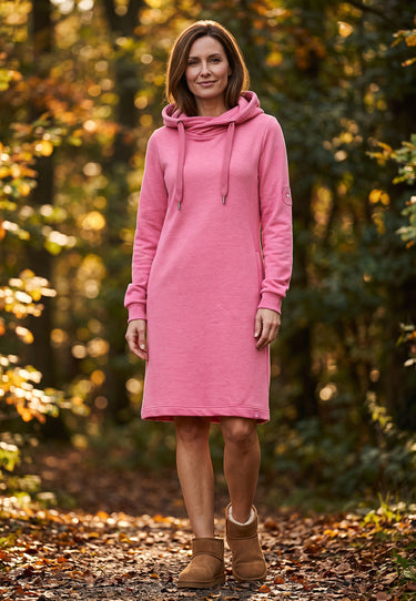 salzhaut - Damen Knielanges Kleid (Midi) MÖÖV Leicht tailliert - adenauer & co - Anker - Basic - 1 - #farbe_Pink