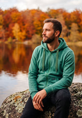 salzhaut - MAKKER Herren Sweatjacke Regular Fit - adenauer & co - Anker - Basic - 1 - #farbe_Bottle Green
