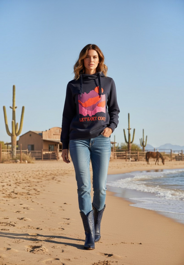 Salzhaut - SABBELTRIENE Damen hinten länger - Hoodie - Kapuzenpullover - Langarmshirt - 6 - #farbe_navy
