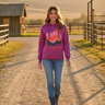 Salzhaut - SABBELTRIENE Damen hinten länger - Hoodie - Kapuzenpullover - Langarmshirt - 1 - #farbe_plum