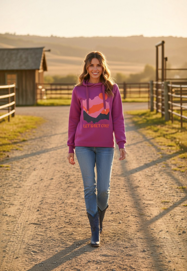 Salzhaut - SABBELTRIENE Damen hinten länger - Hoodie - Kapuzenpullover - Langarmshirt - 1 - #farbe_plum
