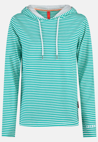 Salzhaut - AADLER Damen Relaxed-Fit - Damen - Kapuze - Langarmshirt - 2 - #farbe_offwhite-lagoon
